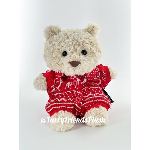 Bartholomew Bear Junior cute clothes outfits - Christmas red pajamas - Picture 1 of 1